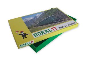 bedrukte speelgoed doos met los deksel voor treinset Rokal in full color met logo