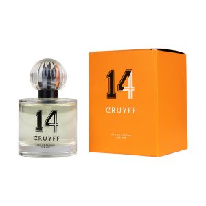 bedrukt parfumdoosje 50 ml flesje eau de parfum cruyff met opdikkend spot UV en interieur met logo